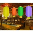 thumbnail image 3 of Nvzi 2 linternas de seda japonesas tradicionales de 10 pulgadas, lámpara colgante roja para barra de ramen con borlas doradas para decoraciones de patio al aire libre de Año Nuevo chino, 3 of 4