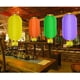 thumbnail image 3 of Nvzi 2 linternas tradicionales japonesas de seda de 12 pulgadas, lámpara colgante roja para barra de ramen con borlas doradas para decoraciones de patio al aire libre de Año Nuevo chino, 3 of 4