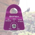 thumbnail image 3 of Polea de escalada micro 20KN Poleas de cuerda de aleación de aluminio pequeñas de alta resistencia de uso general para trabajo en altura/rappel Polea Púrpura, 3 of 8