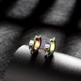 thumbnail image 3 of Pendientes de aro punk, remaches puntiagudos de acero inoxidable Pendientes de aro de hip-hop Plug Piercing Clip Stud Pendientes gótico Adepaton LRWJ185-4, 3 of 6