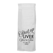 Twisted Wares Hang Tight Kitchen Hand Towel (Shut Up Liver)