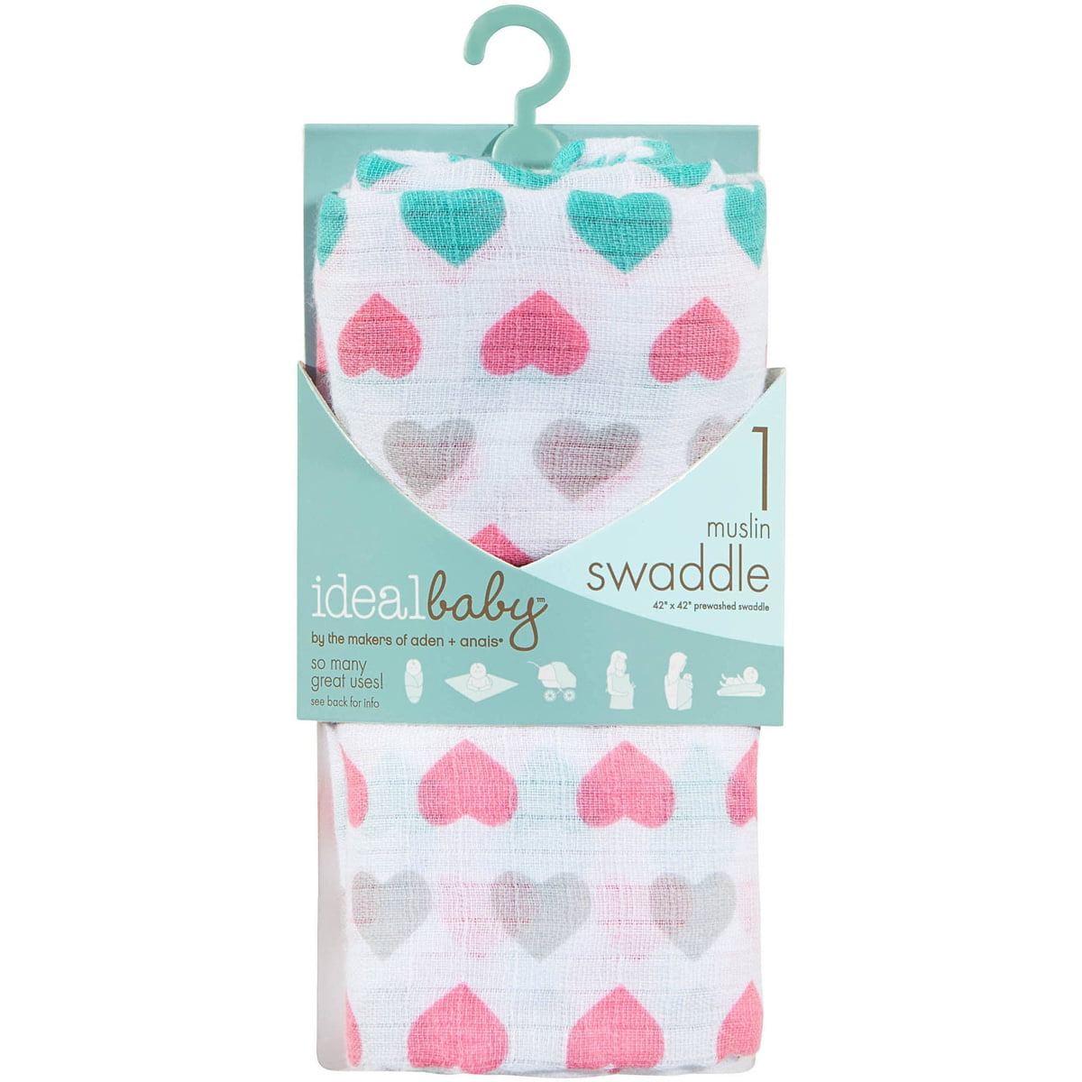 heart swaddle blanket