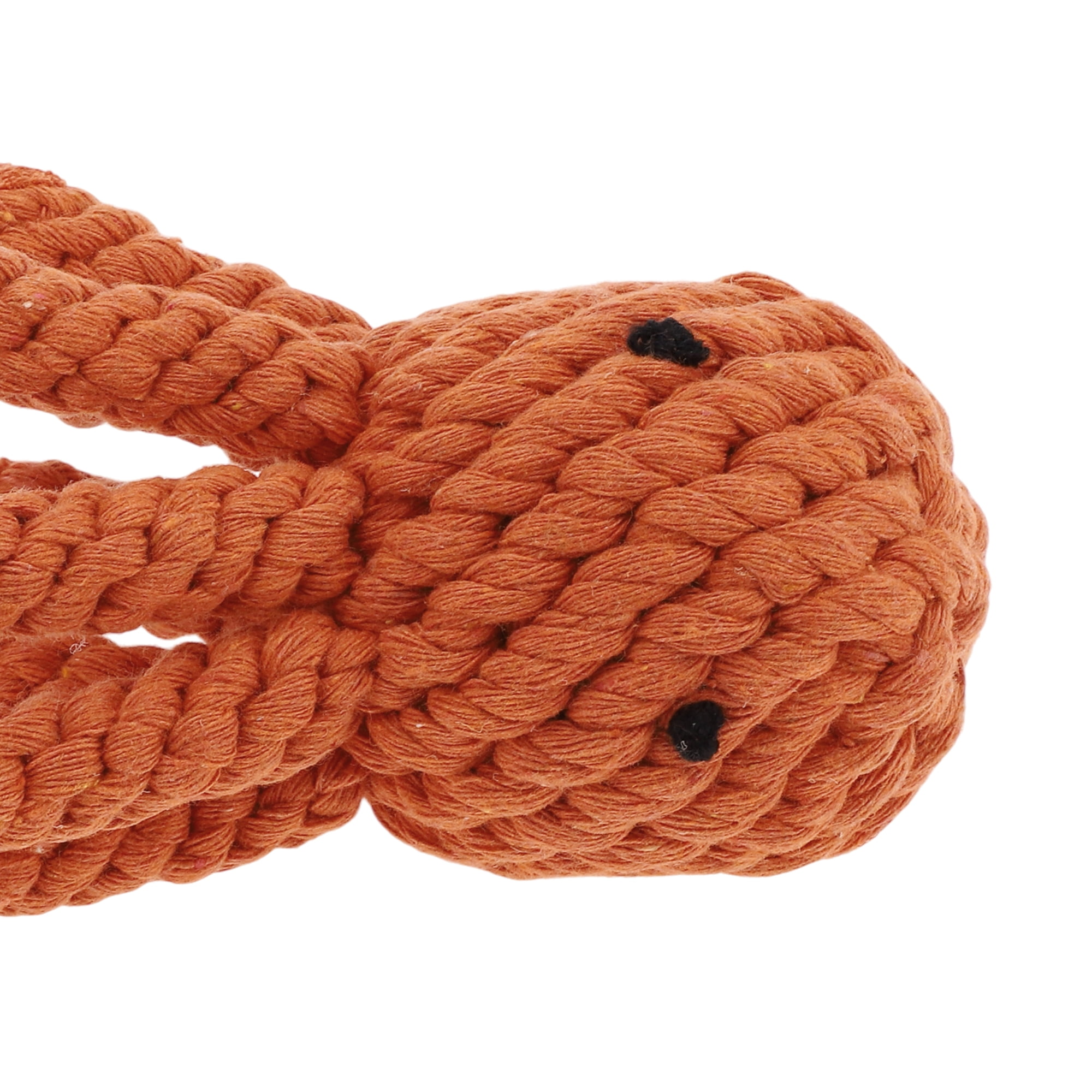Unique Bargains Durable Cotton Teeth Cleaning Octopus Shape Dog Chew Rope Orange