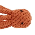 thumbnail image 3 of Juguete de masticar en forma de pulpo para cachorros, cuerda de algodón trenzada duradera para limpiar los dientes, color naranja, 3 of 7