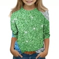 thumbnail image 1 of Tauxra Carnaval Imprimé 3/4 Manches Col Rond Haut pour Adultes, Chemise en Polyester Doux avec Tissu Respirant et Extensible, pour Tenue Décontractée, Usage Domestique et Rassemblements Sociaux, 1 of 5