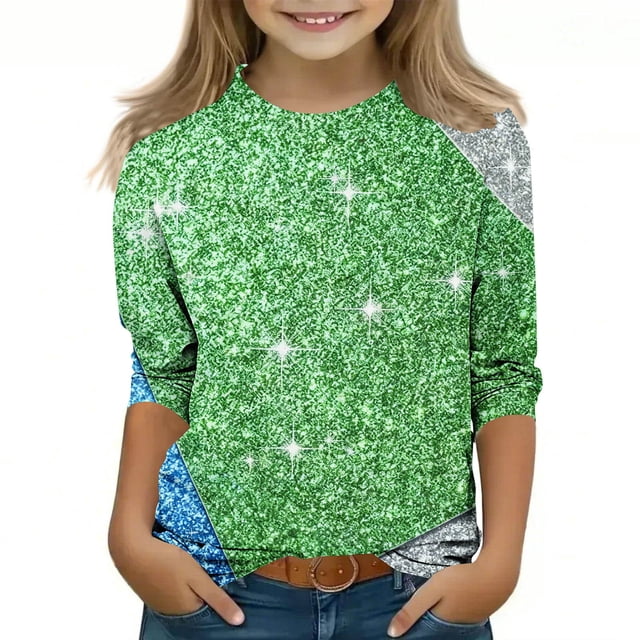 Tauxra Carnaval Imprimé 3/4 Manches Col Rond Haut pour Adultes, Chemise en Polyester Doux avec Tissu Respirant et Extensible, pour Tenue Décontractée, Usage Domestique et Rassemblements Sociaux