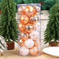thumbnail image 4 of Hometravel 24 Piece Christmas Balls Gift Set, Creative Color Painting Design Ornaments, Metallic Finish Plastic Balls for Tree Decoration, 4 of 6