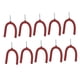 thumbnail image 1 of 10 ganchos en U con tornillos, organizadores versátiles para taller, soportes para palas de montaje en pared Rojo, 1 of 9