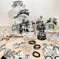 thumbnail image 6 of 42PCS New Year Eve Party Supplies 2026 - Black Silver Firework, Paper Glasses, Headband Cone Hats, Blowouts, Necklace, 2026 New Year Party Decorations Kit, 6 of 7