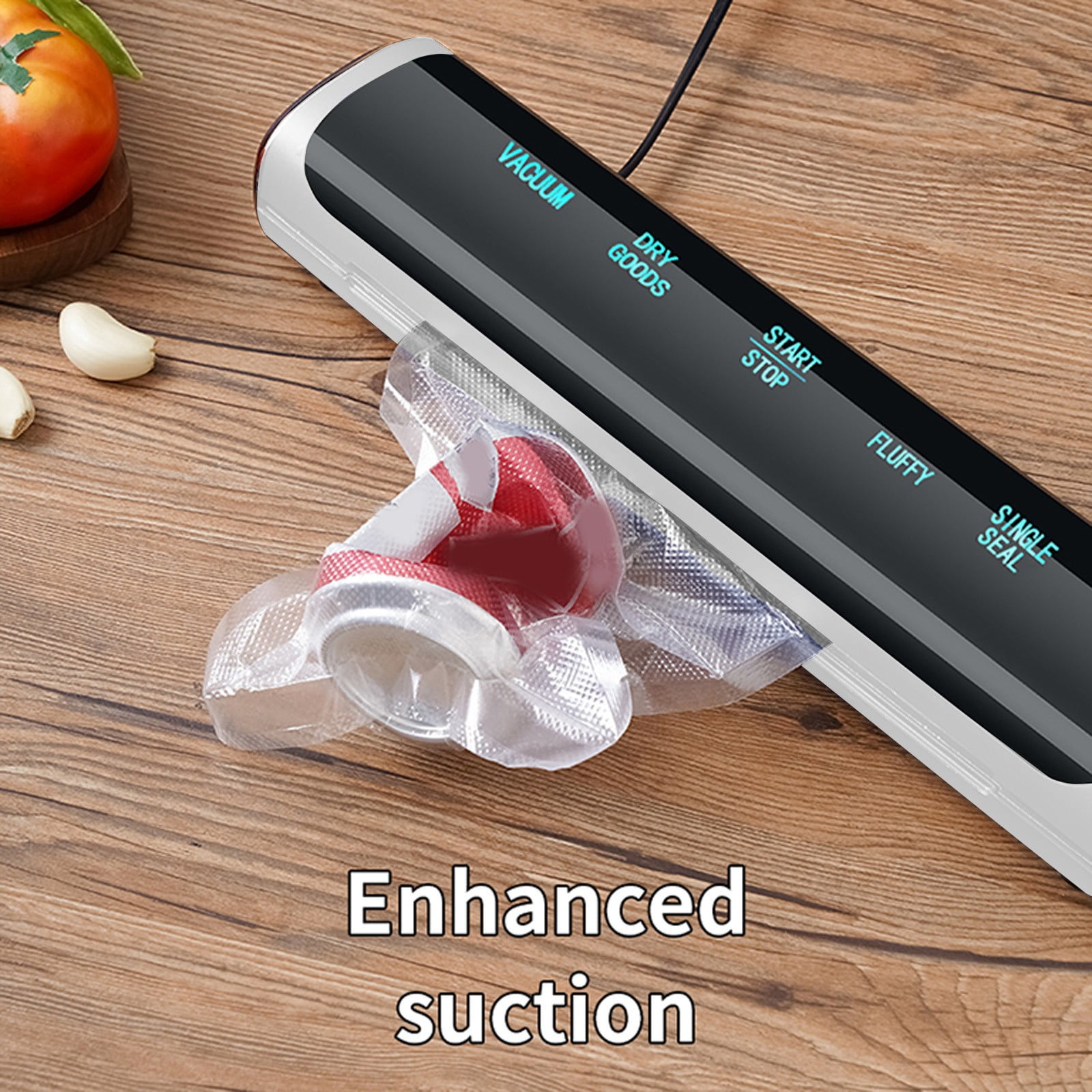 Food Vacuum Sealer Machine With 10 Vacuum Storage Bags For Dry And Moist Foods Airtight Kitchen Sealing Device 120 W 110 V