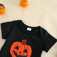 thumbnail image 5 of Vividxx Baby Girl Halloween Outfits Sets Short Sleeve Pumpkin Print Romper Tutu Skirts Cute Halloween Baby Clothes Birthday Dailywear, 5 of 9