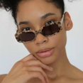 thumbnail image 4 of Gafas De Sol Retro De Marco Pequeño Rectangular Vintage Cuadrado Estrecho Tendencia UV400, 4 of 4