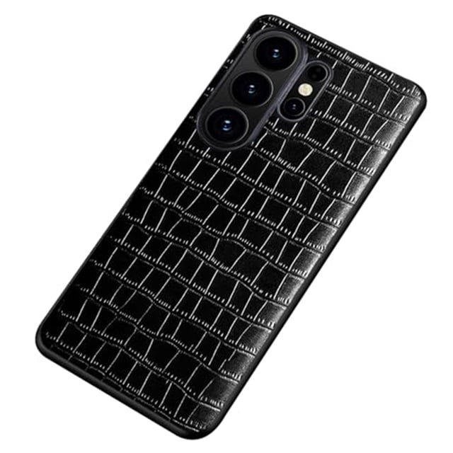 Case For Samsung Galaxy S26 Ultra/S26 Plus/S26, Genuine Leather Shell With Scratch-Resistant Supports Wireless Charging Cover