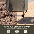 thumbnail image 5 of LAUSAINT HOME Ultralight Folding Camping Moon Chair, Heavy Duty 280 Lbs Portable Backpacking Chair, Padded Lightweight Outdoor Lawn Beach Chair with Carry Bag for Adult Camping Hiking Travel, Green, 5 of 12