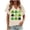 #0379-Beige, variant on Uootdi St Patricks Day T Shirts for Women Cute V-Neck Short Sleeve Festival Gift Tops Lucky Irish Shamrock Clover Print Graphic Short Sleeve Tees Gift