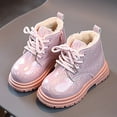 thumbnail image 2 of Gvdentm Boots for Girls Unisex Baby Walking Shoes First Walker Shoes Classic Shoes Ankle Boots Boys 7t Winter Boot Pink,10, 2 of 5