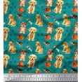 thumbnail image 1 of Soimoi Polyester Crepe Fabric Footprint,Dog & Cat Animal Print Fabric by Yard 52 Inch Wide, 1 of 3