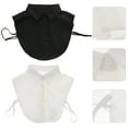 thumbnail image 3 of NUOLUX Collar Shirt Fake Faux False Collar Cotton Blouse Uniform Detachable Lady Half Dickey Turtleneck Dicky Neck Suitwomen, 3 of 6