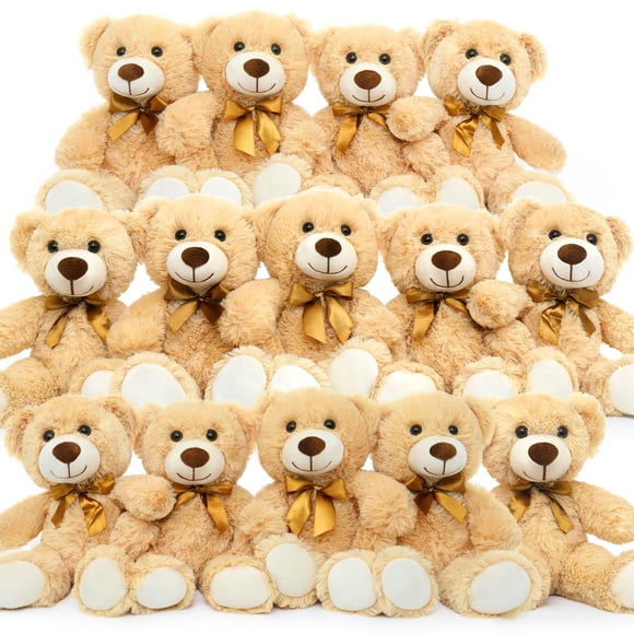 Osos de peluche Morismos Bulk, 14 paquetes de peluches de 35 cm