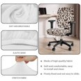 thumbnail image 3 of FKELYI Brown Cow Print 4 Pcs Office Chair Slipcovers Set with Armrest Covers Washable Breathable Swivel Boss Chair Protector Removable Anti-Dust Decoration for Armchair, 3 of 7