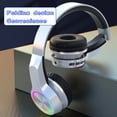 thumbnail image 6 of TanSiDing Bluetooth Headphones Wireless Earbuds, HiFi Stereo Foldable Gaming Headset with Microphone, Bluetooth 5.1, Built-in Mic, Wired Mode for PC Cell Phones TV, 6 of 7