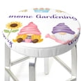 thumbnail image 3 of Balery Watercolor Gnome Garden Velvet Round Bar Chair Cushion Cover Adjustable, Protects From Scratches And Stains, Soft & Washable Ideal For Wooden And Metal Stools - 14 Inch, 3 of 7