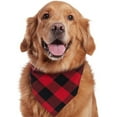thumbnail image 5 of kladzum 1Pc Dog Bandana Dog Plaid Scarf Pet Saliva Towel with Costume Decor Hats for Small Dog Saliva Scarf, Pet Dog Bandanas Outdoor Dog Fall Bandanas Accessories, 5 of 7