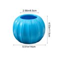 thumbnail image 3 of YIKA Halloween Decoration Originality Plastic Flower Pot Imitation Pumpkin Shape Decoration Vase Festive Dress Material Two Halves Splicing Halloween Ornaments, 3 of 6