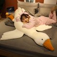 thumbnail image 2 of Peluche de pato esponjoso para niños y niñas, almohada de alta calidad de 90/130/160cm, juguetes de cisne para dormir, muñecos de ganso rellenos, esterilla para el suelo, regalo de cumpleaños, 2 of 5
