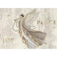 thumbnail image 2 of LPG Greetings Angel with Gold Trimmed Robe: Peace, Joy, Gold Star Glitter Keepsake Box of 14 Christmas Cards, 2 of 5