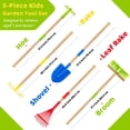 thumbnail image 3 of Juego de herramientas de jardín Theefun Kids Safe para niños pequeños, tamaño 5 piezas, 3 of 7