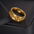 thumbnail image 4 of GHSDFBB Mens Fidget Rings Anxiety Spinner Rings for Men Classic Chain Rings for Women Teen Kids Boys Titanium Steel Ring, 4 of 7