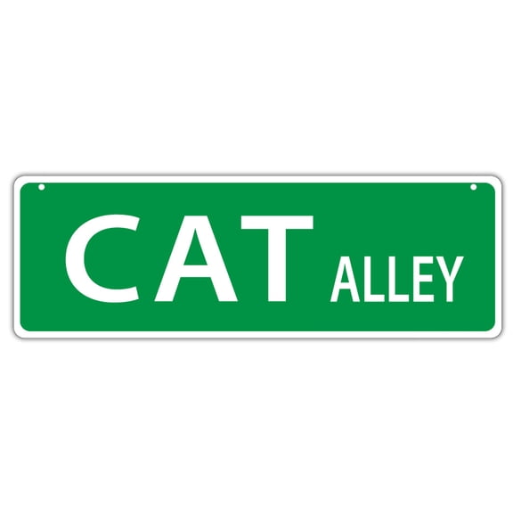 Plastic Street Signs: CAT ALLEY | Cats, Gifts, Decorations