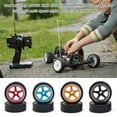 thumbnail image 3 of 4 Pcs RC Model Car Wheel Rim Simulation Upgraded Modification Vehicle Wheels Assembly Replacement for WLtoys K969 K979 K989 K999 Black, 3 of 6