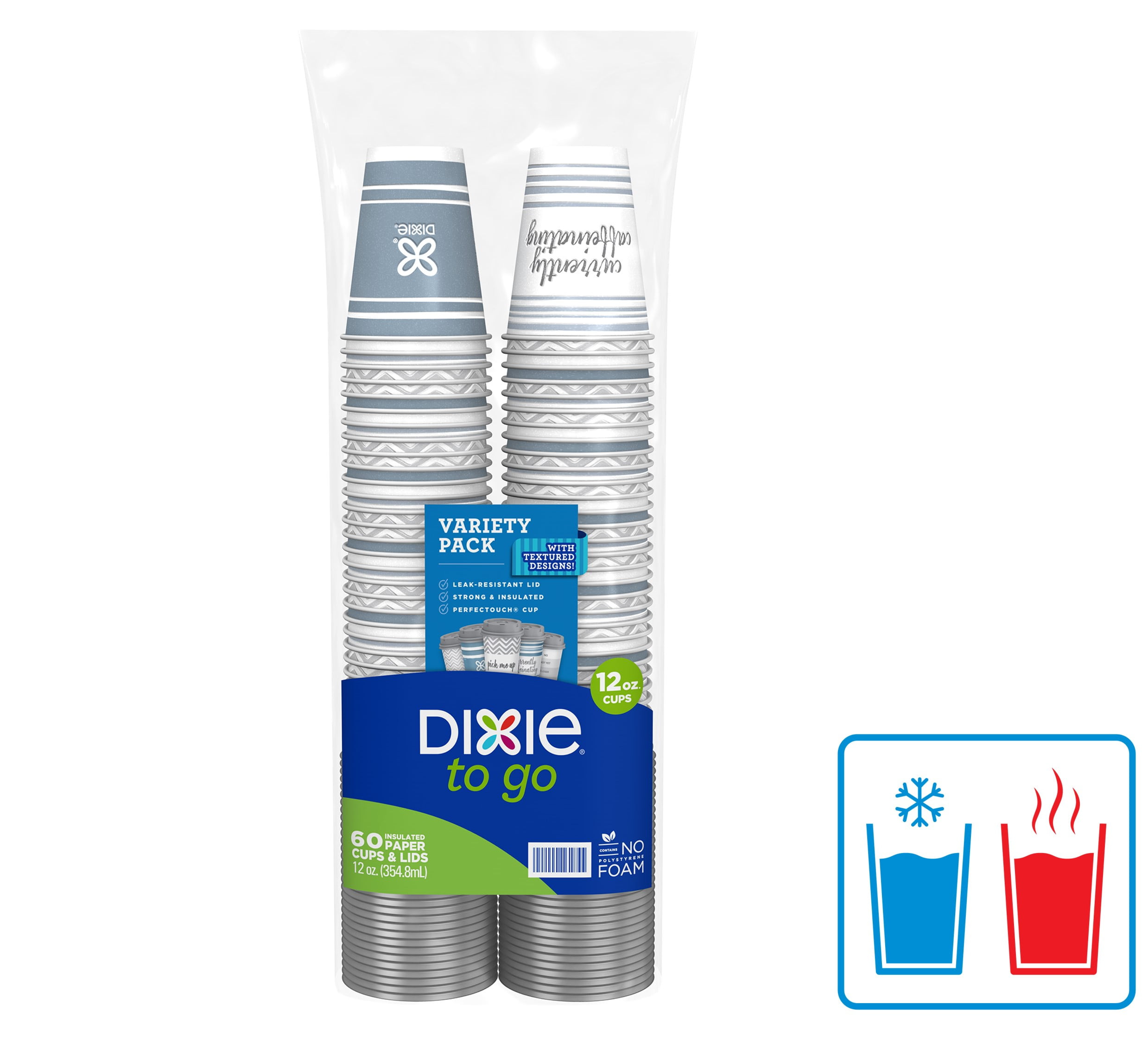 Dixie To Go Hot Disposable Cups & Lids - 12oz : Target