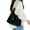 Black, variant on FENOHREFE Casual Female Handbag Stylish and Functional Solid Color Ladies Commute Shoulder Bag