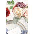 thumbnail image 3 of Flores artificiales 25 piezas de rosas falsas de espuma de marfil de aspecto real con tallos para ramos de boda de bricolaje centros de mesa de despedida de soltera blancos arreglos para fie, 3 of 4