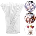 thumbnail image 3 of 4 Inch White Lollipop Sticks,Bexikou 200 Pieces Paper Lollipop Sticks,Paper Candy Sticks for Cake,Candy,Chocolate,Cookie,Dessert, 3 of 7