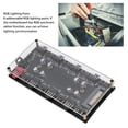 thumbnail image 3 of ARGB And PWM Hub, 5V 3 Pin ARGB Hub Acrylic Shell Durable 8 Way  For Expanding ARGB Interface, 3 of 8