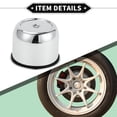 thumbnail image 6 of Unique Bargains Car Wheel Hub Center Caps 85mm 3.35" OD Center Hub Cover Scratch Resistance Plastic Chrome Silver Tone, 6 of 6