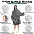 thumbnail image 5 of Wearable Oversized Blanket,Dark Blue Bigfoot and Tree Pattern Wearable Blanket Hoodie for Adults,Cozy Hooded Blankets with Super Pockets,Super Warm Fuzzy Pullover for Women & Men, 5 of 6