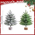 thumbnail image 3 of Outdoor Christmas DecorationsDecorative Table BannerPotted Flocked Christmas Tree Frosted Tabletop Artificial Christmas Tree Small Christmas Tree White For Holiday DecorationHousehold Object, 3 of 9