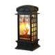 thumbnail image 2 of Mini Farol de Halloween | Farol portátil LED con vela | Lámpara decorativa de plástico negro alimentada por pilas | Acento central para fiestas | 13x5x5cm | 1-Pack, 2 of 6