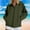 Army Green, variant on Women's Zipper Jacket Loose Fit Lapel Long Sleeve Waterproof Coat with Pockets Outdoor Athletic Clothes White Size S