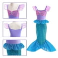 thumbnail image 5 of Ariel Costume Dress for Girls with Wig Female Halloween Cosplay Outfits for 3-8 Year, 5 of 6