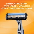 thumbnail image 2 of BIC Sensitive 3 Disposable Razors for Men With 3 Blades for Sensitive Skin, 5 Ct Shaving Razors, 2 of 7