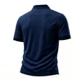 thumbnail image 3 of Zimjoy Men's USA Soccer Jersey Polo Shirts 2026 Country Team Short Sleeve Henley Fan International Football Polo Shirt Retro Streetwear Top Dark Blue M, 3 of 5