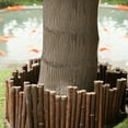 thumbnail image 4 of 8"H x 134"L Backyard X-Scapes Caramel Brown Bamboo Garden Edging for Landscaping Flexible (6-Pack), 4 of 5