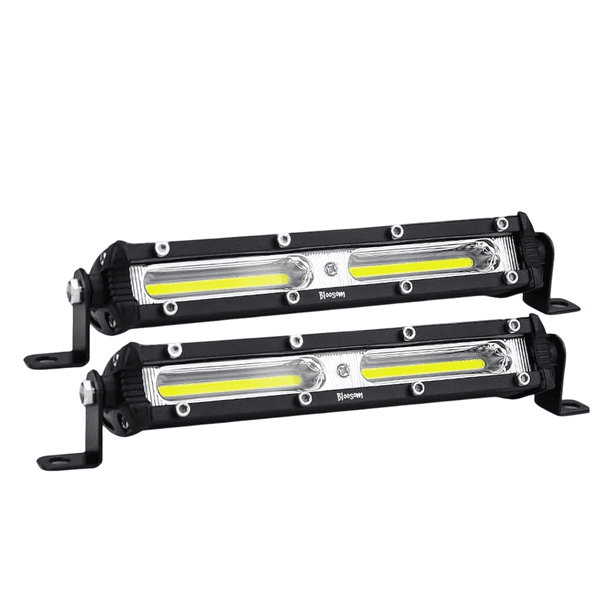 Par Faros Barras Bloosom 36w Led Auxiliares 7'' Auto Moto Jeep Rzr Negro