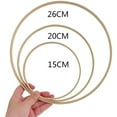 thumbnail image 3 of Bamboo Floral Hoop, 15 Pack 3 Sizes Dream Catcher Bamboo Wood Circle Ring for Wedding Decor Dream Catchers and Crafts, 3 of 6